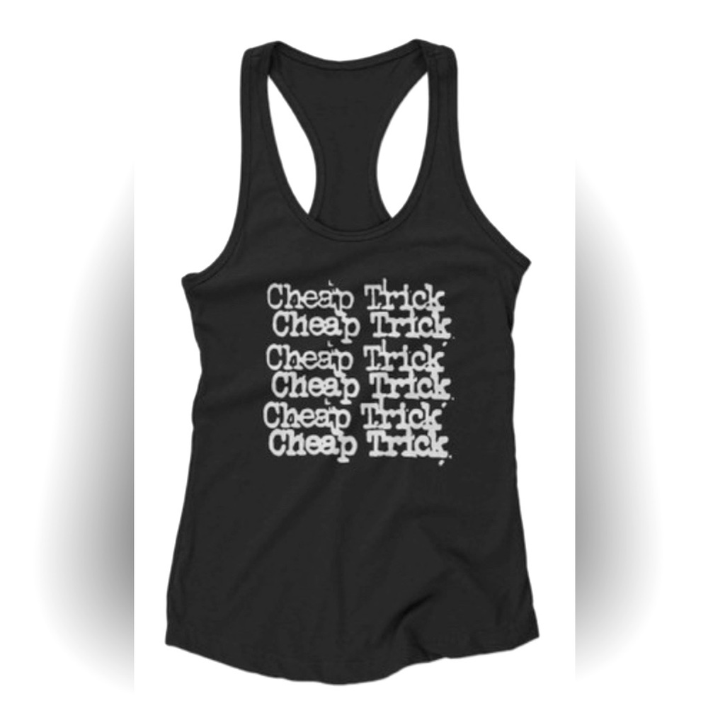 Cheap Trick band T, rock band graphic racerback tank top